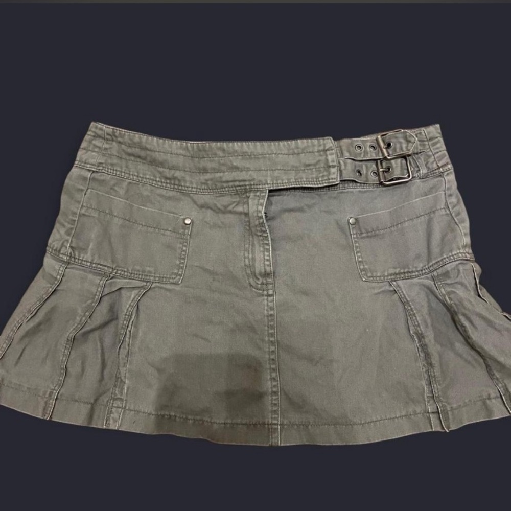 VINTAGE Y2k mcbling PINK Victoria's Secret Gray Mini Skirt